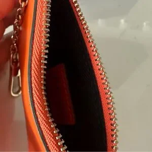Versace★素敵！Orange Pebbled Leather Medusa Head Card Case Versace | Bags | Versace Womens Orange Leather Gold Medusa